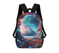 sinyumoney Cave with A Cosmic View Backpack School Lightweight Casual Daypack School Backpacks for Teenage Girls Boys Women Men 17inch