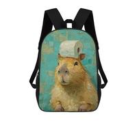 sinyumoney Cavy with Toilet Paper Children's Backpacks School Backpack 3D Printed for Kids Travel Rucksacks Book Bags Kids 17inch School Bag