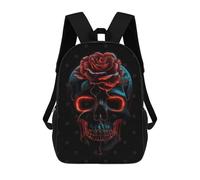 sinyumoney Celebrate Life Sugar Skull Backpack School Rucksack Casual Daypacks School Work Travel Bag for Men/Women 17inch