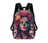 sinyumoney Celebrating Life And Death Children's School Backpack 3D Printed for Kids Travel Rucksacks Book Bags for Boys Elementary School Students 17inch