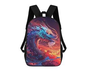 sinyumoney Celestial Fire Serpent Backpack School Bag Water Resistant Computer Rucksack for Teenage Girls Boys Women Men 17inch