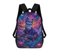 sinyumoney Celestial Fox in Lotus Garden Rucksack Lightweight Airport College Students Back Pack for Girls Boys Teenage 17inch