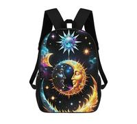 sinyumoney Celestial Harmony Backpack School Bag Lightweight Casual Daypack School Backpacks for Girl, Teen Girls 17inch