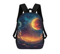 sinyumoney Celestial Landscape Backpack School Bag Backpack For Girls Boys Backpacks Large Capacity Kids Backpack Lightweight School Bags For Kids Students 17inch
