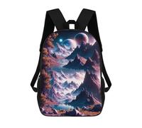 sinyumoney Celestial Mountains Backpack School Bag Secondary Causal Travel High School Bags for School/Work/Travel 17inch