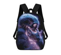 sinyumoney Celestial Reaper Backpacks 3D Printed Kids School Backpack Outdoor Casual Daypack Fashion Casual Children Backpacks Cute Travel Bags 17inch