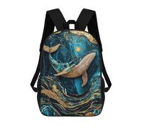 sinyumoney Celestial Sea Kintsugi Art Children's School Backpack Fashion Casual Children's Backpacks 3D Printed School Bags Boy Large Backpack 17inch