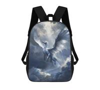 sinyumoney Celestial Sky Dragon Children's Backpack, 17 Inch 3D Printed School Backpack, Backpack Cartoon Adjustable School Bag for Primary School