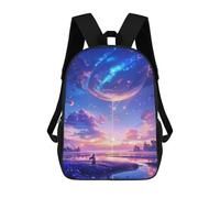 sinyumoney Celestial Symphony at Sunset Children's 17 Inch School Backpack 3D Printed Casual Daypacks for Kids Travel Rucksacks Book Bags Kids School Bag