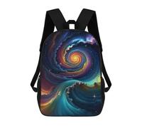 sinyumoney Celestial Symphony Backpacks Kids Student Schoolbag 3D Printed Backpacks Elementary And Middle School Students Backpacks for Boys Girls 17inch
