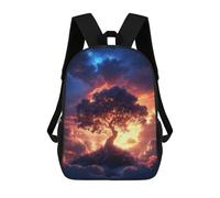 sinyumoney Celestial Tree of Life 3D Printed Kids School Bag Rucksacks Children's School Fashion Casual Back Pack High Capacity Travel Book Bags Backpack for Kids 17inch