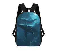 sinyumoney Celestial Whale in Galaxy Backpack School Water Resistant Travel Backpack Computer Bag for School/Work/Travel 17inch