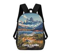 sinyumoney Cerro Castillo National Park Chile Kids School Backpack 3D Printed Backpacks Fashion School Bag Rucksacks for Boys Elementary And Middle School Students 17inch