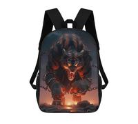 sinyumoney Chained Tiger Epic Fantasy Artwork School Bags Work Laptop Backpack Rucksack Bag for Camping Outdoor Adventures And Daily Travel 17inch