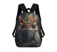sinyumoney Chameleons Colorful Face School Bags Water Resistant Travel Backpack Computer Bag for School/Work/Travel 17inch
