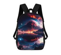 sinyumoney Chaotic Mountains Casual Daypack Backpacks School Bag for Girls Boys High College Teens Knapsack Men Women Travel Laptop Rucksack College Bookbag 17inch