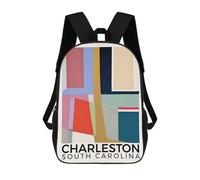sinyumoney Charleston South Carolina School Backpack Computer Rucksack for School/Work/Travel- Perfect for Travel, Work And Daily Use 17inch