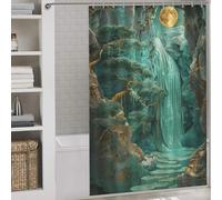 sinyumoney Charming Celtic Tree Life Bath Shower Curtains Mildew Waterproof Polyester Fabric Shower Curtains Set with 12 Hooks for Bathroom Wet Room 56.30x70.87Inch（143x180cm）