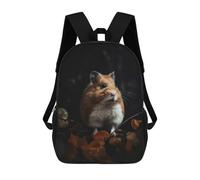 sinyumoney Charming Hamster Backpack School Rucksack Casual Daypacks School Work Travel Bag for Men/Women 17inch