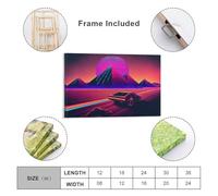 sinyumoney Chasing The Sunset Art Work for Home Walls Wall Decor Ready to Hang for Bathroom Toilet Decor Large Canvas Wall Art for Living Room 24x36inch(60x90cm)