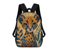 sinyumoney Cheetah Abstract Painting School Backpack 3D Printed School Bags Boys Girls Laptop Backpack for Kids/Students/Adults 17inch