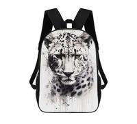 sinyumoney Cheetah Beauty Watercolor School Bag Backpack Teen Schoolbag 3D Printing Adjustable Schoolbag Fashion Pocket Bag for Kids Boys Girls Students And Teenagers Fans 17inch