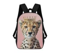 sinyumoney Cheetah King School Bags Water Resistant Travel Backpack Computer Bag for Campus Outdoor Travel Sports 17inch