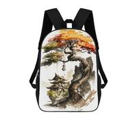 sinyumoney Cherry Blossom 12 School Backpack Large Water Resistant Laptop Backpack for Boys/Girls/Teenagers 17inch