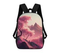 sinyumoney Cherry Blossom Japan Backpacks Kids School Backpack School Bag 3D Printed Fashion School Bags for Boys Elementary And Middle School Students 17inch