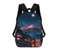 sinyumoney Cherry Blossom Japan Backpacks Kids Student Schoolbag,3D Printed Backpacks,Elementary And Middle School Students Backpacks for Boys Girls 17inch