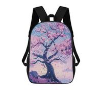 sinyumoney Cherry Blossom Japanese School Bags High Secondary School Bags Casual Backpack for Camping Outdoor Adventures And Daily Travel 17inch