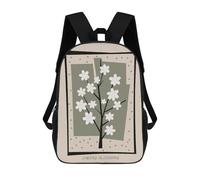 sinyumoney Cherry Blossom Mid Century Backpack School High Secondary School Bags Casual Backpack for Camping Outdoor Adventures And Daily Travel 17inch