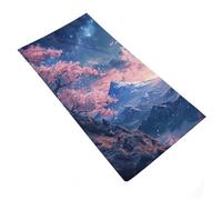 sinyumoney Cherry Blossom Mountain Night Sky Bathroom Towels Set Soft Highly Absorbent Towel for Spa Gym Hotel & Everyday Bathroom 35x73cm