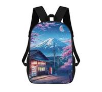 sinyumoney Cherry Blossom Night in Japan -1 Rucksack Rucksack Casual Daypacks School Work Travel Bag for Men, Women & Teenage Boys 17inch