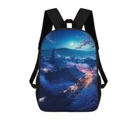 sinyumoney Cherry Blossom Night in Japan -7 School Backpack Fashion Stationery Backpack Waterproof Casual Daypacks for Men/Women 17inch