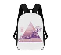 sinyumoney Cherry Blossom Vaporwave School Backpack Large Water Resistant Laptop Backpack for Boys/Girls/Teenagers 17inch