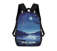 sinyumoney Cherry Springs Night Sky Children’s Backpack Girls Boys, Rucksack Bag, Daypack, Primary School, Perfect for Back to Kids School Or PE, Gifts And Travel 17inch