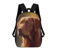 sinyumoney Chesapeake Bay Retriever Backpacks Kids School Backpack School Bag 3D Printed School Bag for Boys Elementary And Middle School Students 17inch
