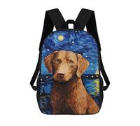 sinyumoney Chesapeake Bay Retriever Backpacks Kids School Backpack School Bag 3D Printed School Bag for Boys Elementary And Middle School Students 17inch