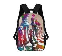 sinyumoney Chess Sport Art Backpack School Bag Water Resistant Travel Backpack Computer Bag for Girls Boys Teenage 17inch