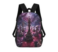 sinyumoney Chessboard in A Mystical Forest Backpack School Bag Travel College Rucksack Backpacks for Men, Women & Teenage Boys 17inch
