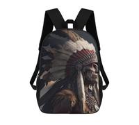 sinyumoney Chief's Feathered Majesty -1 Backpacks Kids Student Schoolbag,3D Printed Backpacks,Elementary And Middle School Students Backpacks for Boys Girls 17inch