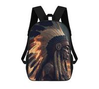 sinyumoney Chief's Feathered Majesty Backpack School Bag Lightweight Schoolbag Dayback Bookbag College for Men/Women 17inch