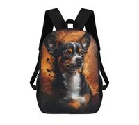 sinyumoney Chihuahua Art Print -1 Children's Backpacks School Backpack 3D Printed for Kids Travel Rucksacks Book Bags Kids 17inch School Bag