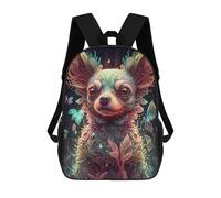 sinyumoney Chihuahua Dog Magic School Backpack Business Laptop Rucksack Bag Unisex Casual Daypack for Boys/Girls/Teenagers 17inch