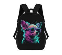 sinyumoney Chihuahua School Backpack Water Resistant Computer Rucksack for Campus Outdoor Travel Sports 17inch