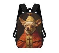 sinyumoney Chihuahua The Pope Rucksack Water Resistant School Bag Business Backpack for Boys/Girls/Teenagers 17inch