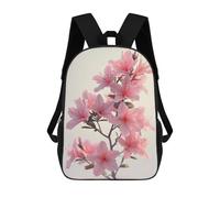 sinyumoney Children 17inch School Backpack 3D Printed Azalea Vintage Bookbags Travel Rucksack Casual Large Capacity Daypack for Boys Girls