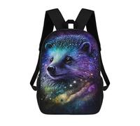 sinyumoney Children 17inch School Backpack 3D Printed Cosmic Hedgehog Art Print-8 Bookbags Travel Rucksack Casual Large Capacity Daypack for Boys Girls