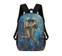 sinyumoney Children 17inch School Backpack 3D Printed Cosmic Romance Bookbags Travel Rucksack Casual Large Capacity Daypack for Boys Girls